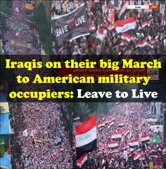 #Iraqis on their big March to #American #military #occupi