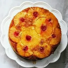 کیک سیب و آناناس