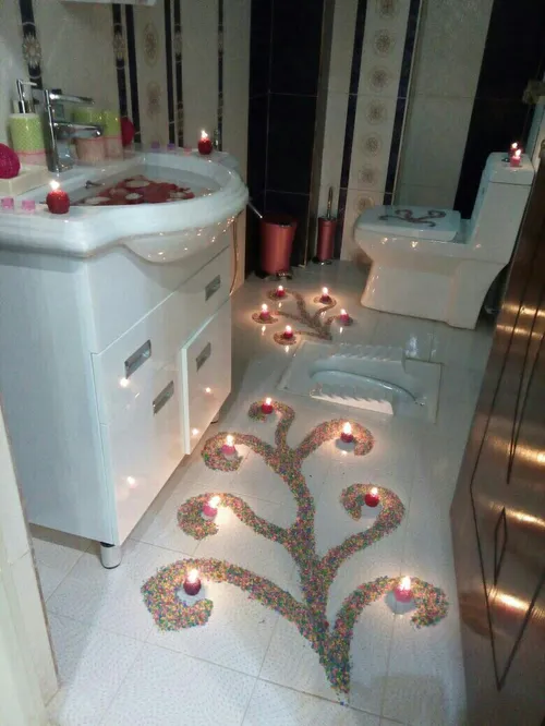 تزیین دستشویی عروس