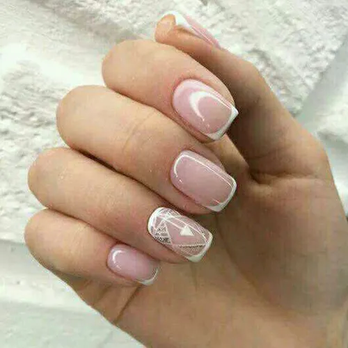 جدیدترین مدل های فرنچ ناخن برای همه جا 😍 لاک طراحی عروس ن