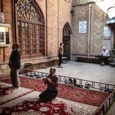 A group of #Muslims praying at a #Mosque in #Tabriz #Baza