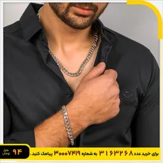 نیم ست نقره ای مدل Cartier