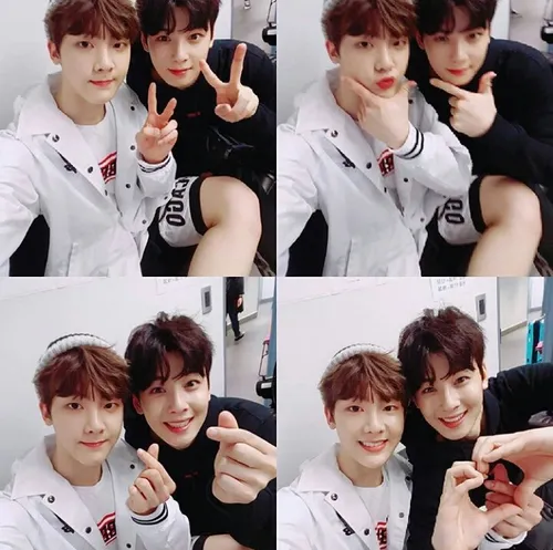 SANHA AND EUNWOO