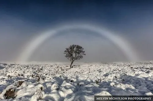 💠 یک عکاس اسکاتلندی، تصویری خیره کننده از یک "کمان مه" در