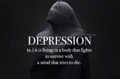 ‏بهترین تعریفی که از افسردگی شنیدم