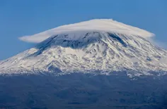 🏔تصویر زیبا از تشکیل ابر عدسی😍😍