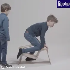 یک سری صندلی برای بچه‌ها طراحی کردن که نشستن روی اونها ان