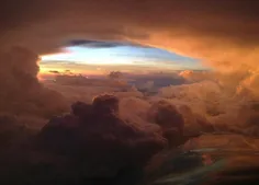 عکسی بسیار زیبا از درون یک هواپیما در استرالیا گرفته شده 