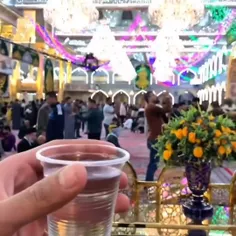 لیوان آب در حرم امام حسین