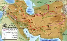 نقشۀ ایران در زمان امپراتوری ساسانی