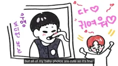 آیدل Wooyoung عضو گروه ATEEZ در ویدیوی تولدش به اکسو اشار