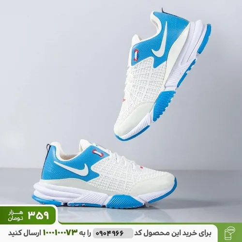 🔹کفش مردانه Nike مدل Shobiz(سفیدآبی)