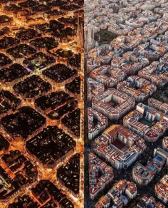 زیبایی چشم نواز ‏شب و روز در اسپانیا 😍