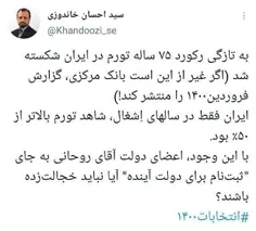 ⭕️رکورد تورم ۷۵ ساله ایران شکسته شد!