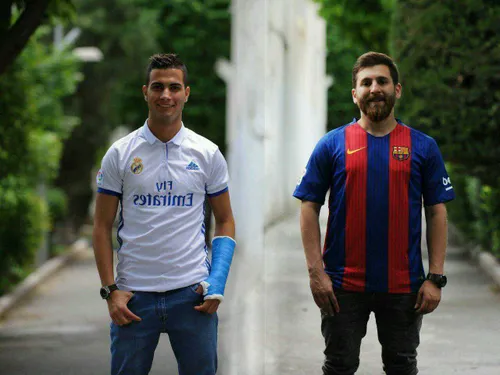 رونالدو و مسی ایرانی در کنار هم