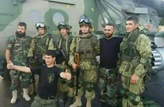 عکس یادگاری نیروهای سوری، ایرانی و روسی در سوریه