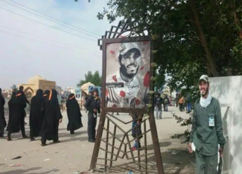 شهید مدافع حرمی که مزارش در مسیر زوار اربعین است👇