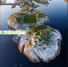 یک استادیوم فوتبال شگفت انگیز در نروژ، اگر توپ را محکم شو