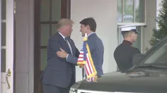 ترامپ هنگام دیدار با نخست‌وزیر کانادا در پاسخ به این سوال