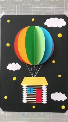رنگ‌بازی با کاغذهای رنگی و ساختن یه دنیای قشنگ! ✨