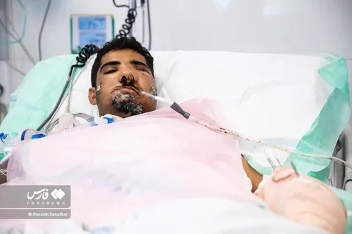 تصاویری از مجروح حمله تروریستی جیش الظلم