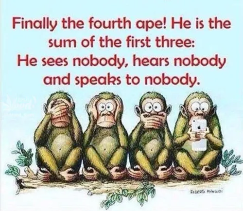 میمون چهارمی هم پیدا شد که جمع اون سه تای اولیه، نه کسی ر
