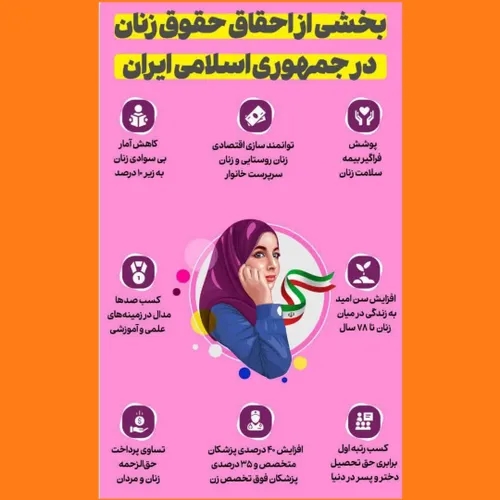 بخشی از احقاق حقوق زنان در جمهوری اسلامی ایران