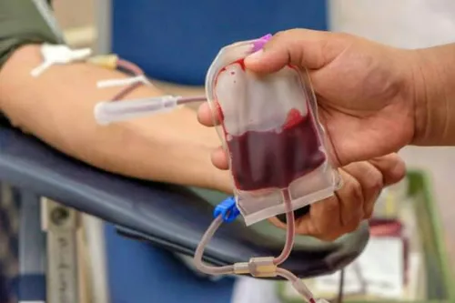 با اهدا کردن نیم لیتر خون یک شخص حدود 650 کالری میسوزونه 