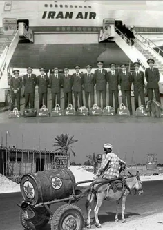 تصویر بالا: سال 1974 زمانی که ایران اولین هواپیمای بوئینگ