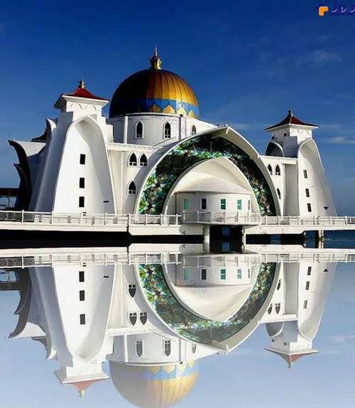 مسجد زیبای سلت ملاکا در مالزی ،اوایل قرن بیستم ساخته شده.