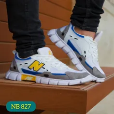 کفش مردانه مدل NB 827 (سفید آبی)