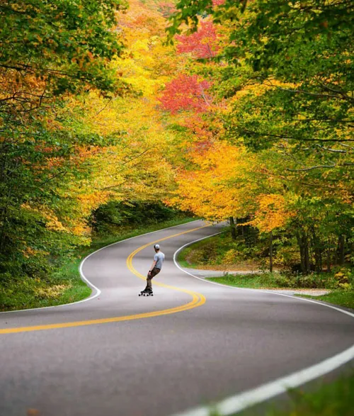 پاییز در ورمونت (ایالتی در شمال شرق کشور آمریکا)🍂 🍃 🍁