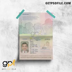 Australia Fake Passport PSD Template V2