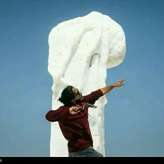 #هنرنمایی با #مجسمه‌های برفی در پیست اسکی توچال تهران