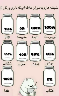 خب خب دوستان واستون ی پست آوردم چیزای ک بهشون علاقه داری 