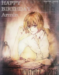 #armin_arlert💙 💫 🕸  #Happy_Birthday👑 💥 🔒  #attack_fan_art