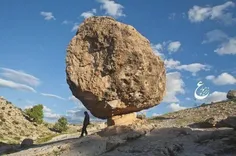 سنگ معلق ایلام عجیب‌ترین پدیده طبیعی ایران/ سنگی که 150 س
