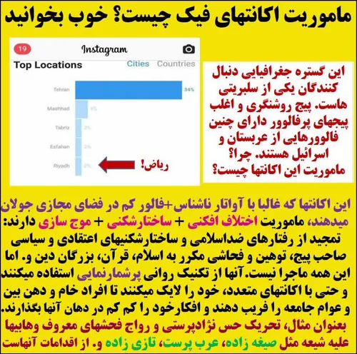 ماموریت اکانت های فیک عربستان و اسرائیل در فجازی چیست؟