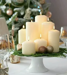 خوشگل سازی میز غذا با استفاده از شمع 
