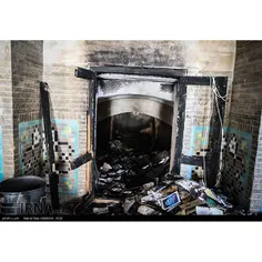آتش سوزی یکی از حجره های مسجد حکیم اصفهان