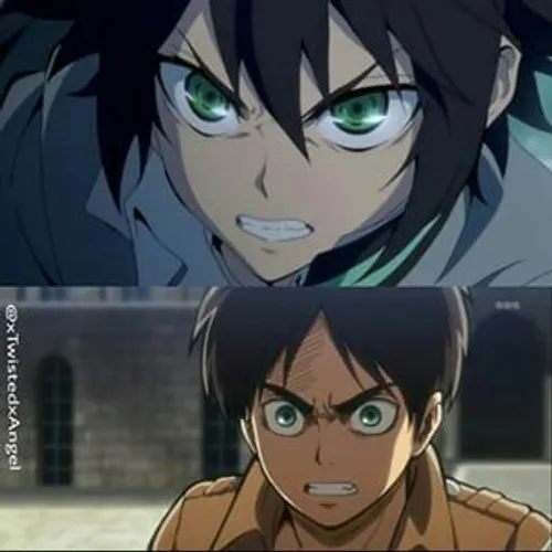 Eren jaeger yuichiro hyakuya Owari no seraph💫 shingeki🍃