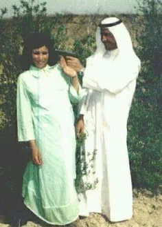شوخی صدام با همسرش