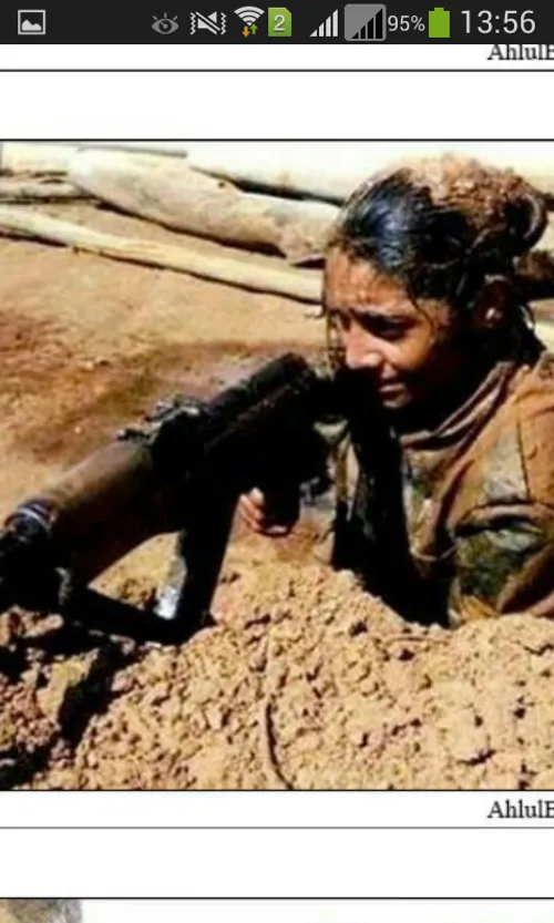 اینم یکی دیگه از شیر زنان کورد در جنگ با داعش