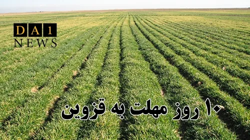 مهلت ۱۰ روزه به کشاورزان استان قزوین