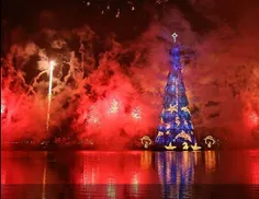 بزرگترین درخت کریسمس روی آب برزیل