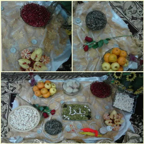 اینم سفره شب یلدای ما