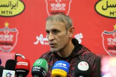 یحیی گل‌محمدی سرمربی تیم فوتبال پرسپولیس در کنفرانس خبری 