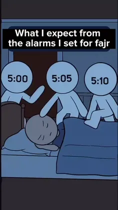 وقتی میخوام صبح بیدار شم!