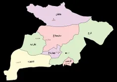 نقشه استان البرز 