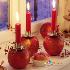 ایده سیب و شمع برای هفت سین